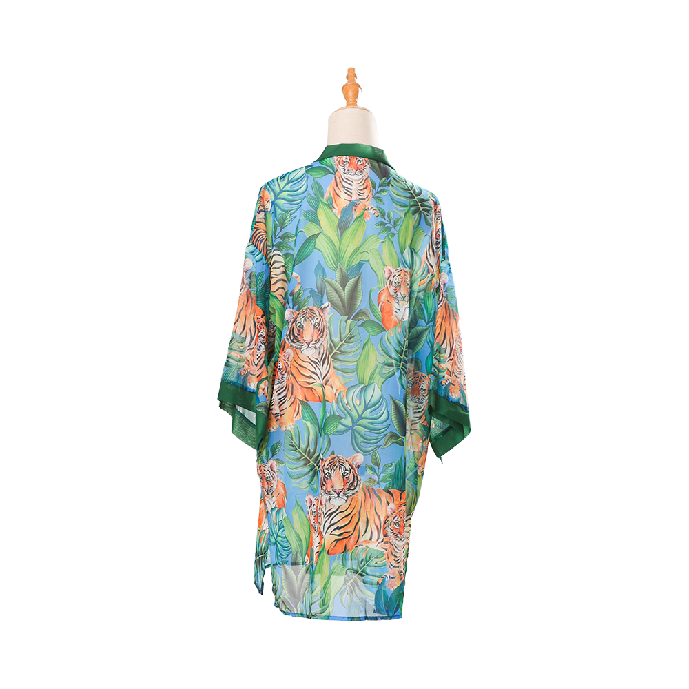 Digital excudendi chiffon mulieres aestate bikini kimono lavandi causa cover ups pro Vestibulum