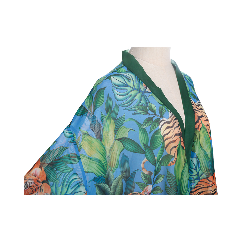 Digital excudendi chiffon mulieres aestate bikini kimono lavandi causa cover ups pro Vestibulum